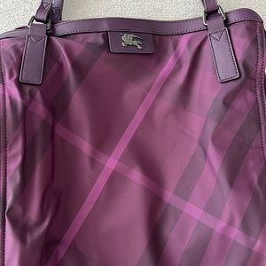 Beautiful plum Burberry tote